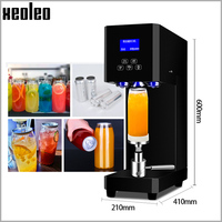 XEOLEO puszki maszyna uszczelniająca PET/aluminiowa butelka maszyna pakująca 55mm kawa/herbata mleczna/butelka do picia uszczelniacz 330/500/650ml puszki uszczelniacz 2